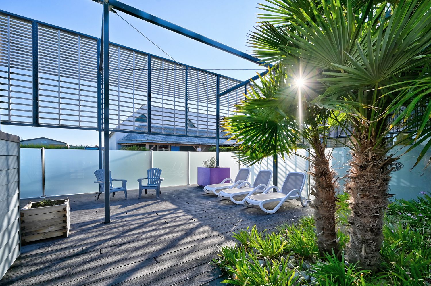 le solarium de l'institut